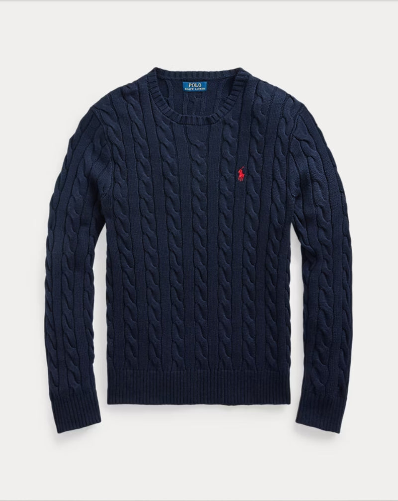 Baumwollpullover mit Zopfmuster Ralph Lauren