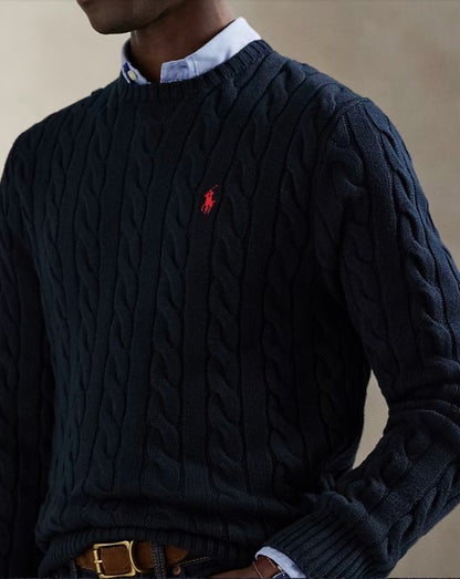 Baumwollpullover mit Zopfmuster Ralph Lauren