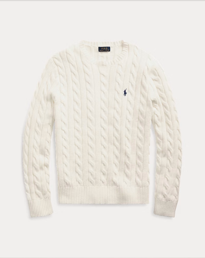 Baumwollpullover mit Zopfmuster Ralph Lauren